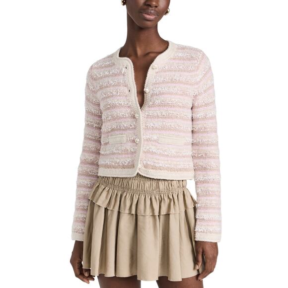 LoveShackFancy Sweaters - Loveshackfancy Textured Sand Castle Kesi Cardigan Size S